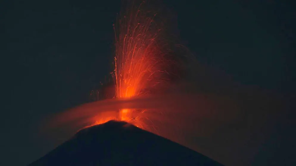 L'eruzione del vulcano più attivo dell'America Centrale era iniziata mercoledì sera.