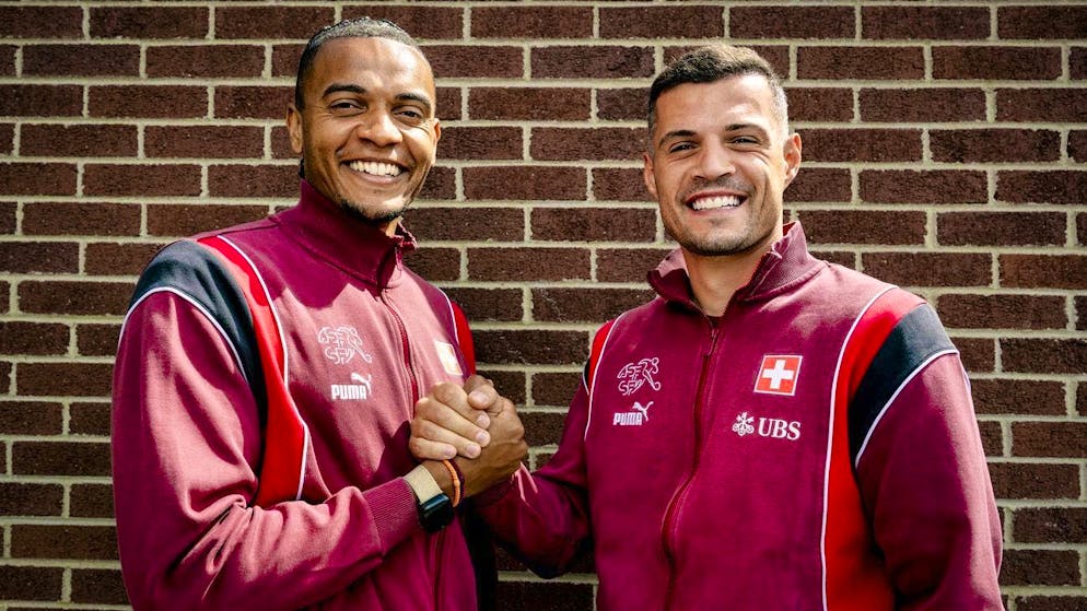 Manuel Akanji (left) and Granit Xhaka: the leaders of the Swiss national team.