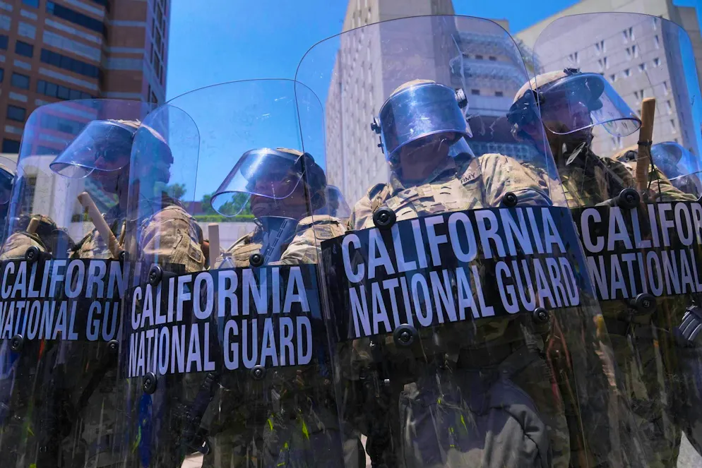 Protests L.A.. Hundreds of National Guard soldiers are deployed in Los Angeles.
