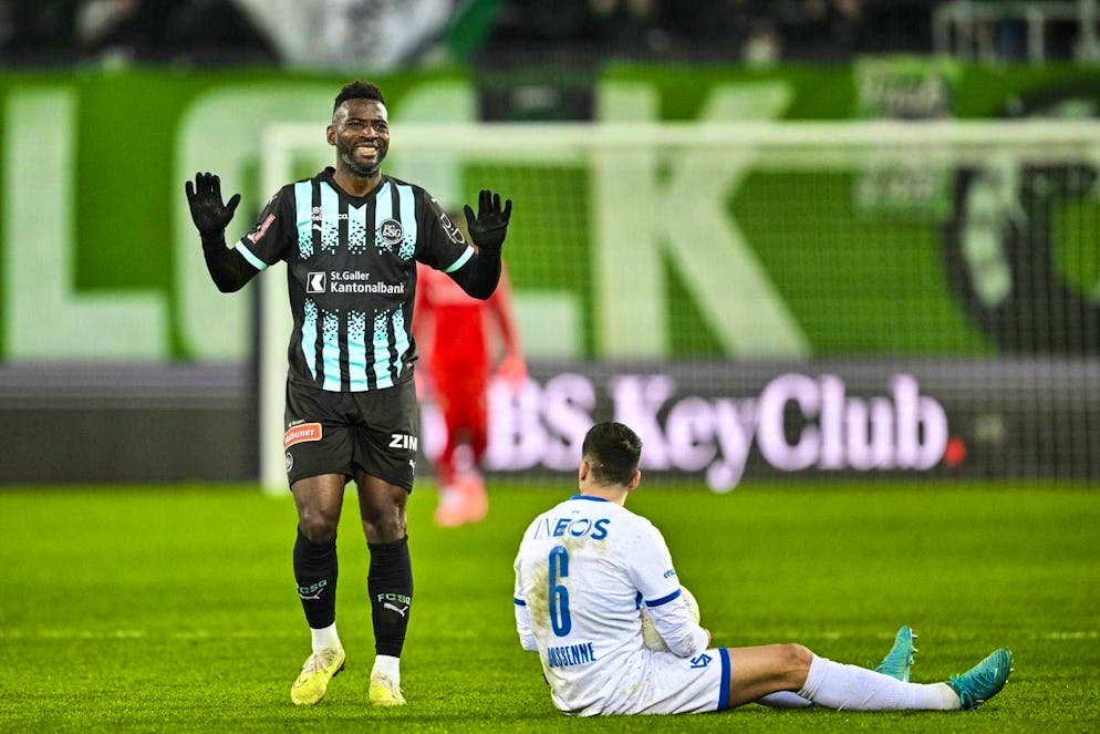 Could not fulfill the expectations at FC St.Gallen: Jean-Pierre Nsame.