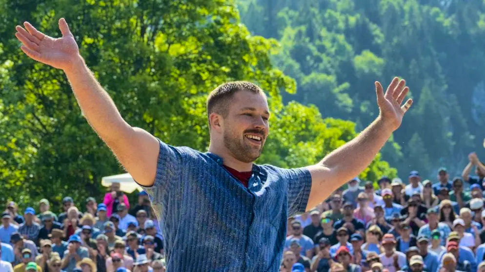 With five wreath victories, Fabian Staudenmann is at the top of the 2025 annual rankings.