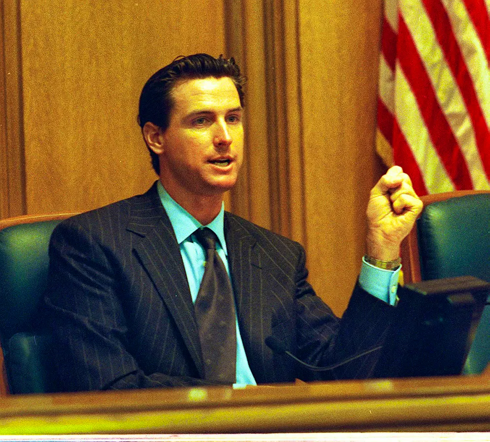 Nel 1999 Newsom è stato consigliere comunale, noto anche come Consiglio dei Supervisori di San Francisco.