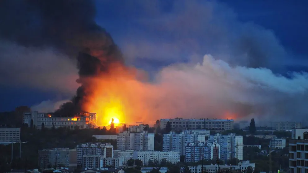 La ville de Kharkiv voit se multiplier les attaques nocturnes d'ampleur depuis une semaine (archives).