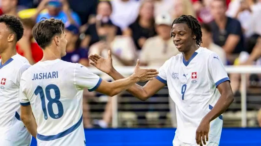 Ardon Jashari (left) and Johan Manzambi (right) impressed in the test match against the USA.