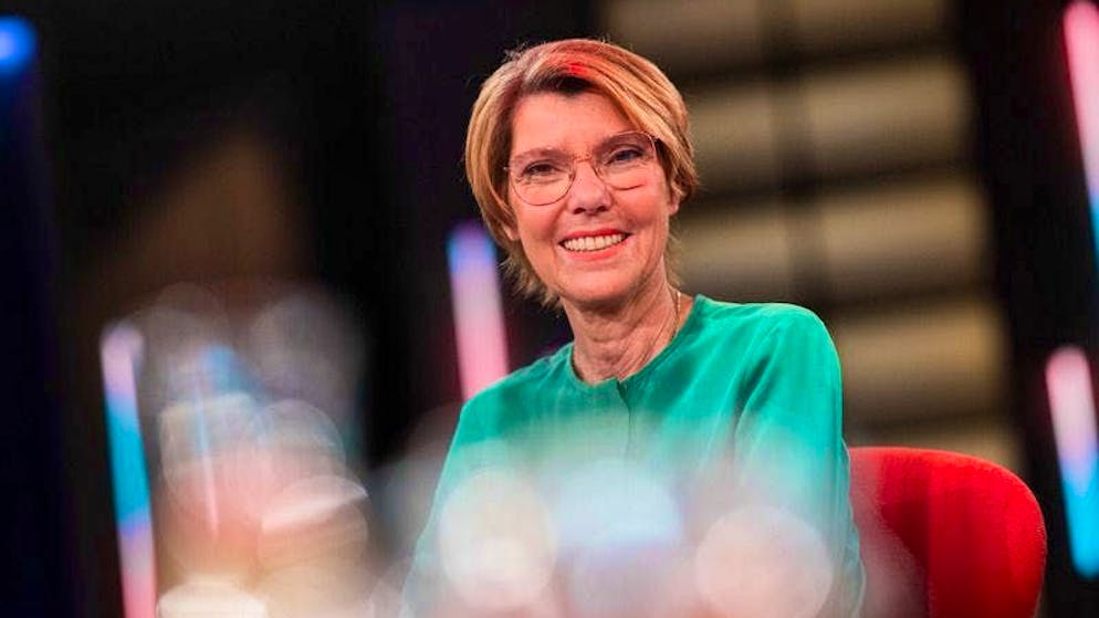 Presenter Bettina Böttinger, recorded after the talk show "Kölner Treff" at the WDR studios in Bocklemünd.