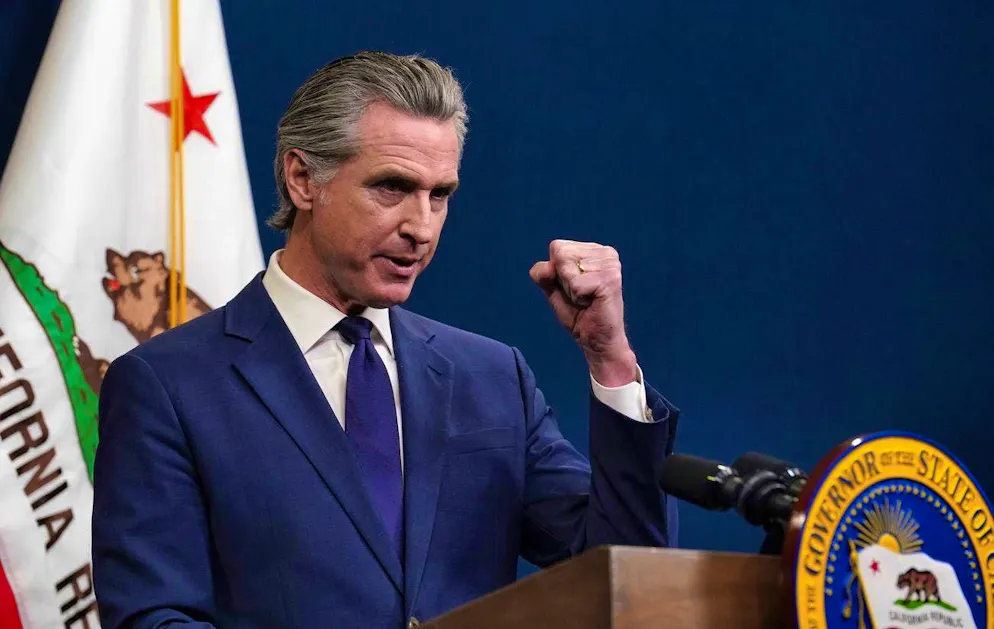 Il governatore californiano Gavin Newsom.