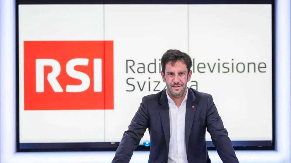 RSI, the radio and television station for Italian-speaking Switzerland, plans to save a further CHF 7 million by 2026 and is cutting 37 full-time positions. In the picture: RSI boss Mario Timbal. (archive picture)