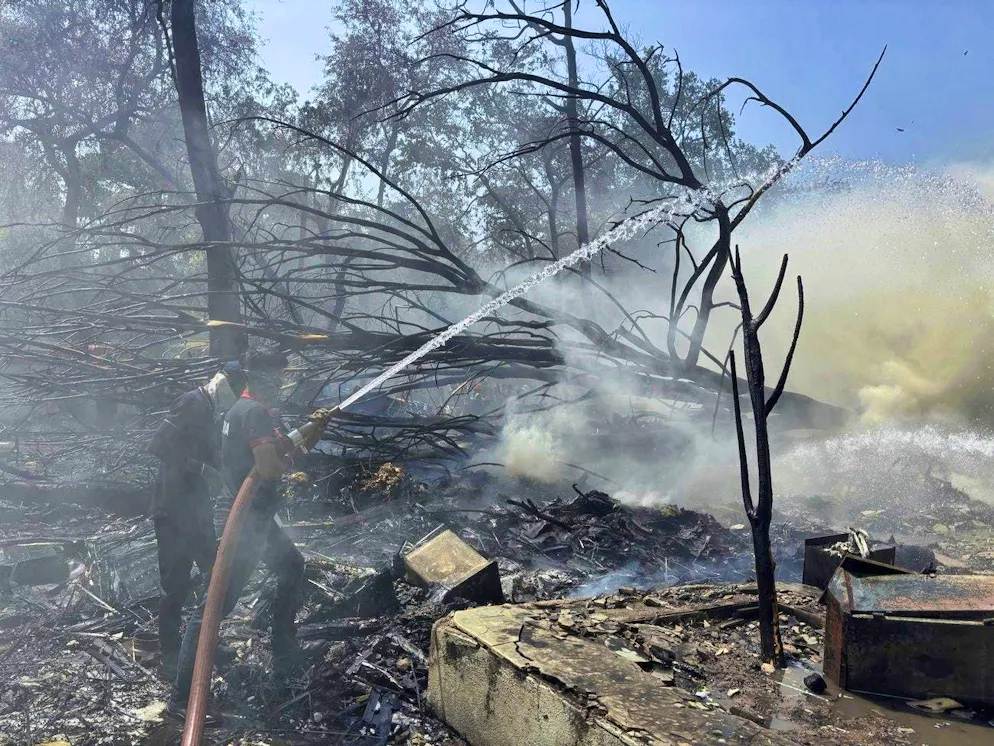Air India plane crash. Apparently the plane crashed into a medical center.