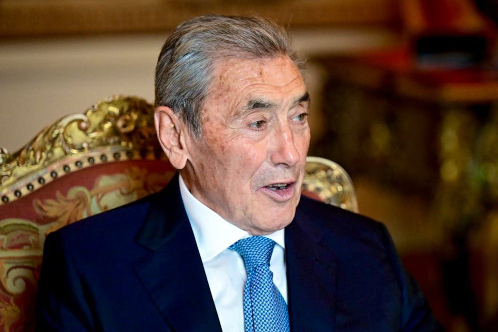 Eddy Merckx était l'invité du roi de Belgique pour son anniversaire.