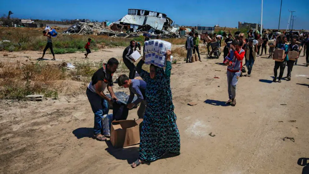 Migliaia di palestinesi si erano radunati nella speranza di raggiungere un centro di distribuzione della GHF vicino all'incrocio dei Martiri, chiamato Netzarim dagli israeliani. (foto d'archivio)