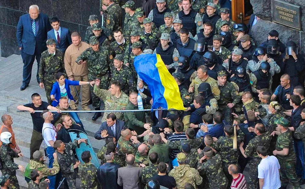 Euromaidan on April 30, 2014 in Kiev: for the WSWS, not an act of self-determination, but a plot by Uncle Sam, the Germans and Ukrainian Nazis.