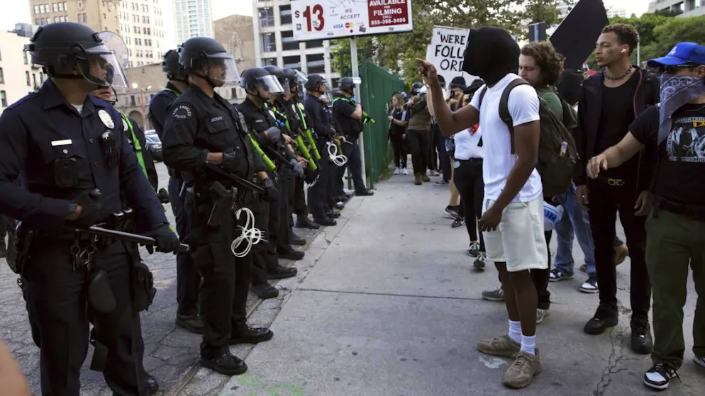 Les manifestants protestaient à Los Angeles contre la politique migratoire musclée de Donald Trump.