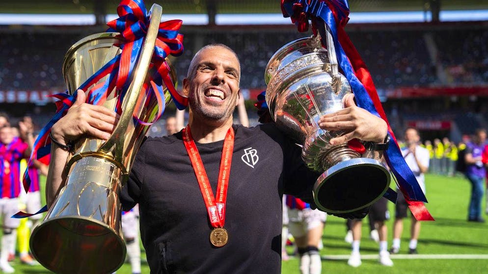 Fabio Celestini leaves FC Basel as champion and cup winner.
