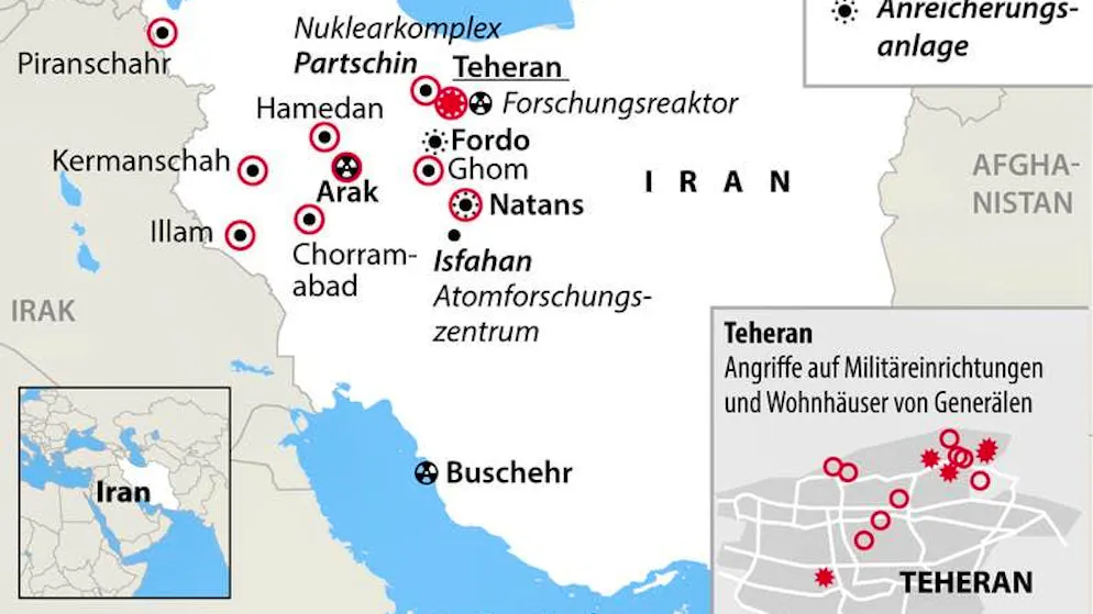 La mappa della distruzione. Ecco gli obiettivi che Israele sta prendendo di mira in Iran