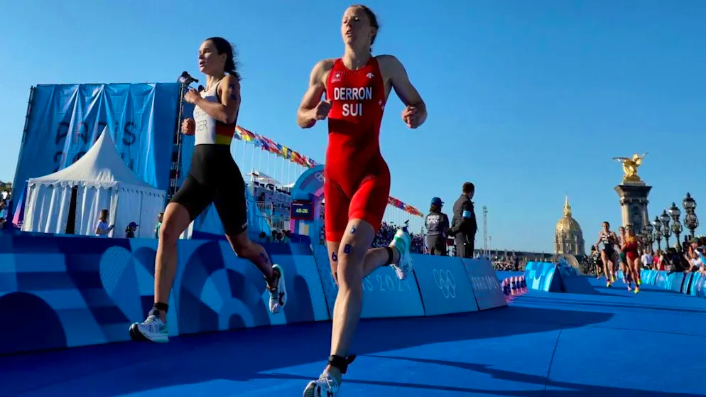 Julie Derron shows off her running strength in Toronto. (archive picture)