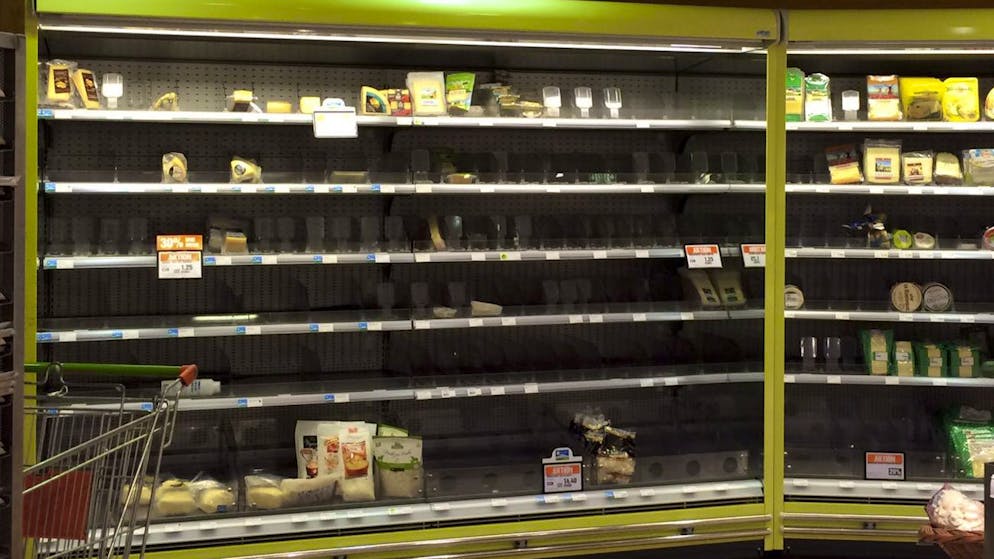 Logistics chaos after IT breakdown. Migros is running short of milk and yogurt