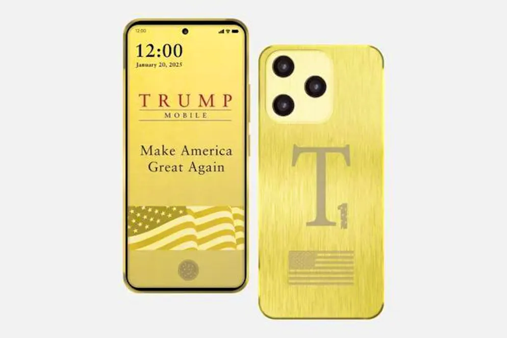 So sah das Trump T1 Phone bei der Ankündigung aus. Inzwischen wurde das Design mehrmals angepasst.