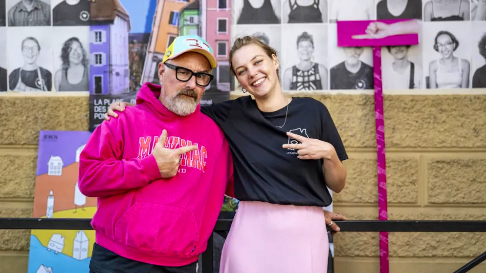 Manu Moser, directeur artistique de La Plage des Six Pompes et Pauline Bessire, directrice, ont présenté le programme de l'édition 2025.