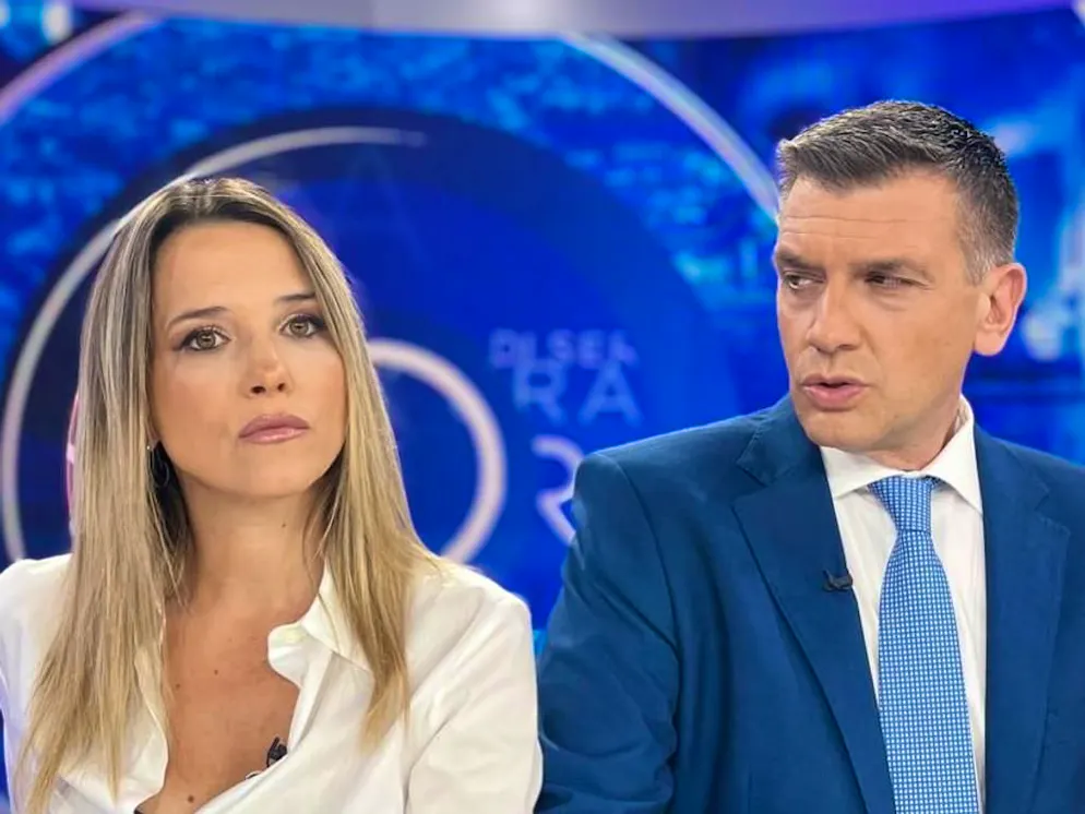 Francesca Barra con Roberto Poletti