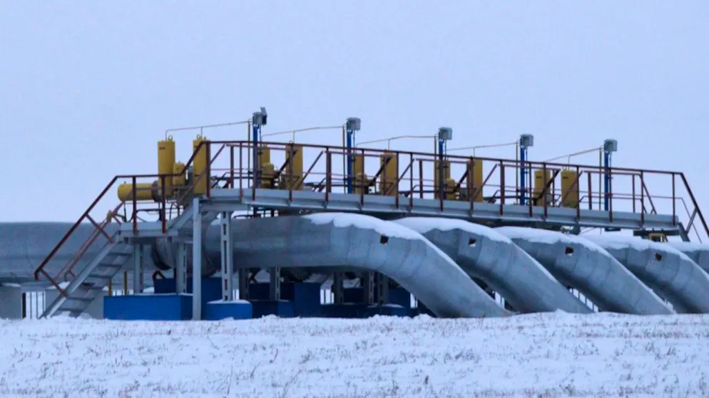 Una stazione di pompaggio russa del gas.