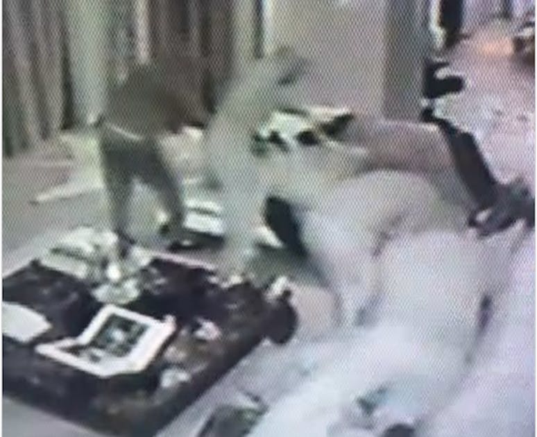 Surveillance video shows the brutality of the armed thieves