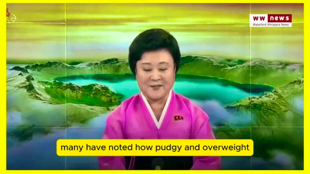 Trump serait «bouffi et en surpoids»: la vidéo satirique irlandaise a mis des mots dans la bouche du présentateur vedette du journal télévisé.