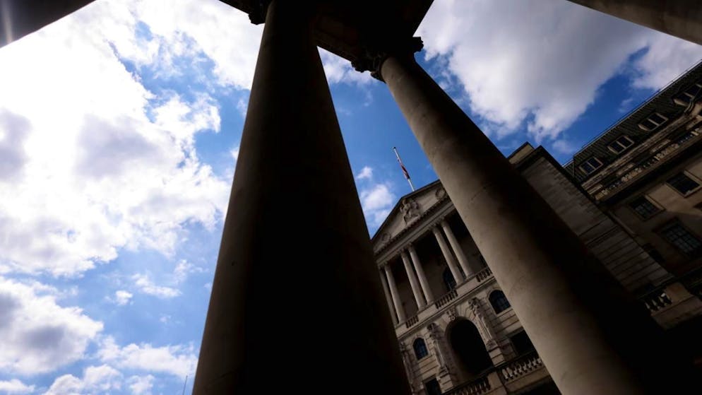 La Banque d'Angleterre a sans surprise maintenu son taux directeur à 4,25%. (archive)