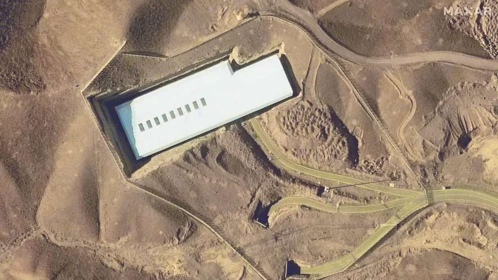 T-Satellite image of the nuclear facility in Fordo