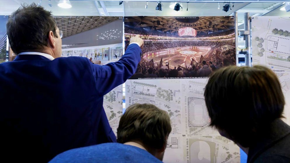 Un crédit d'étude supplémentaire a été voté par le Grand Conseil genevois pour la réalisation de la future patinoire du Trèfle-Blanc à Lancy (archives).