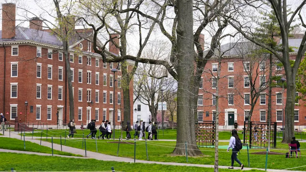 La prestigiosa università di Harvard, a Cambridge, nei pressi di Boston. (Foto archivio)