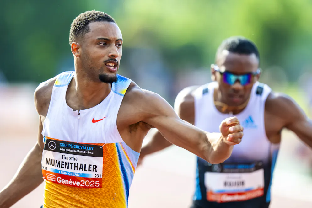 Timothé Mumenthaler a réussi un nouveau record personnel (10''13) sur 100 m samedi à Genève.
