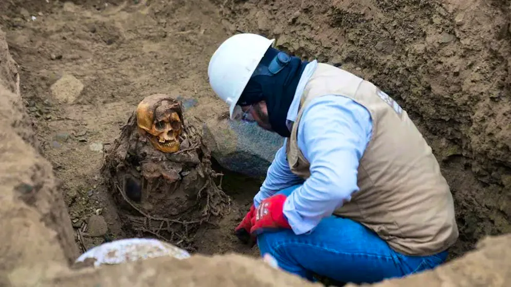 Une momie a été découverte à Lima lors de travaux de construction.