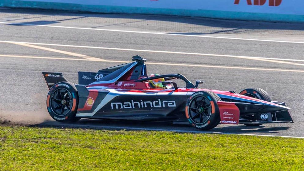 Edoardo Mortara vom Team Mahindra verpasst in Jakarta nur knapp den Sieg