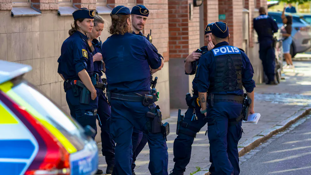 The Swedish police are investigating after an attack on Israeli properties.