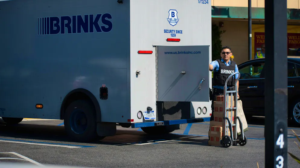 A Brink's van was robbed in 2022.