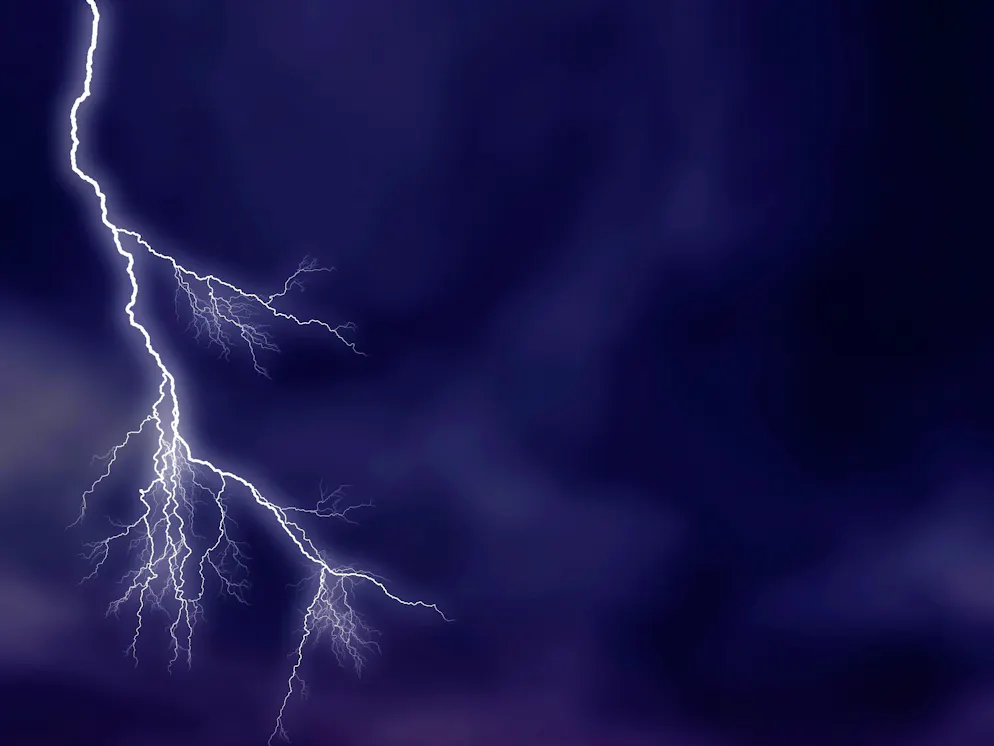 Luminous lightning on stormy sky model released