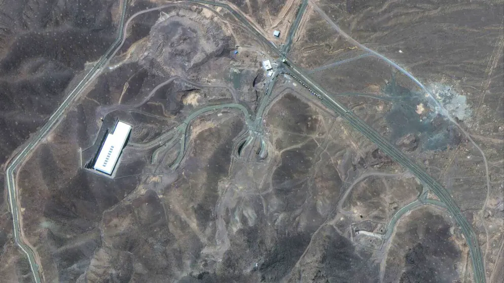 Photo satellite de l'infrastructure nucléaire iranienne de Fordo prise jeudi.