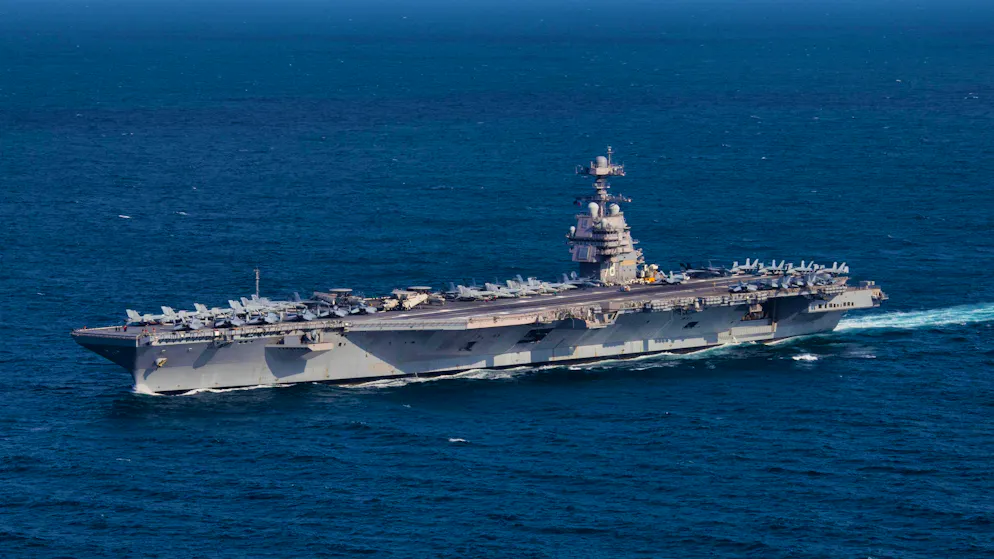 Le porte-avions «Gerald Ford» de la marine américaine.