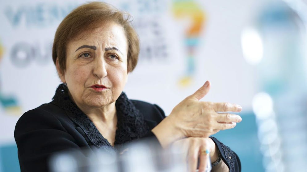 Die Iranische Friedensnobelpreisträgerin Shirin Ebadi im Juni 2023 in Wien.