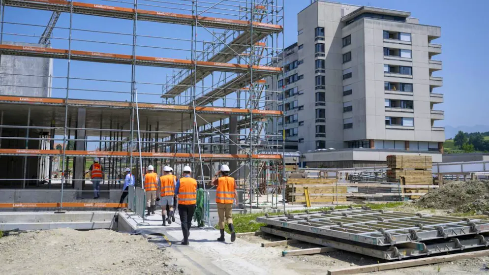 La construction figure parmi les secteurs épargnés par l'accès de pessimisme estival des experts sondés par le KOF. (archive)