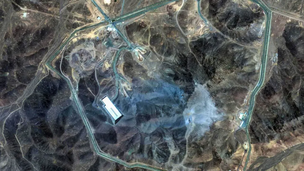 Cette image satellite montre les dommages occasionnés au site nucléaire iranien de Fordo par les bombardements américains.