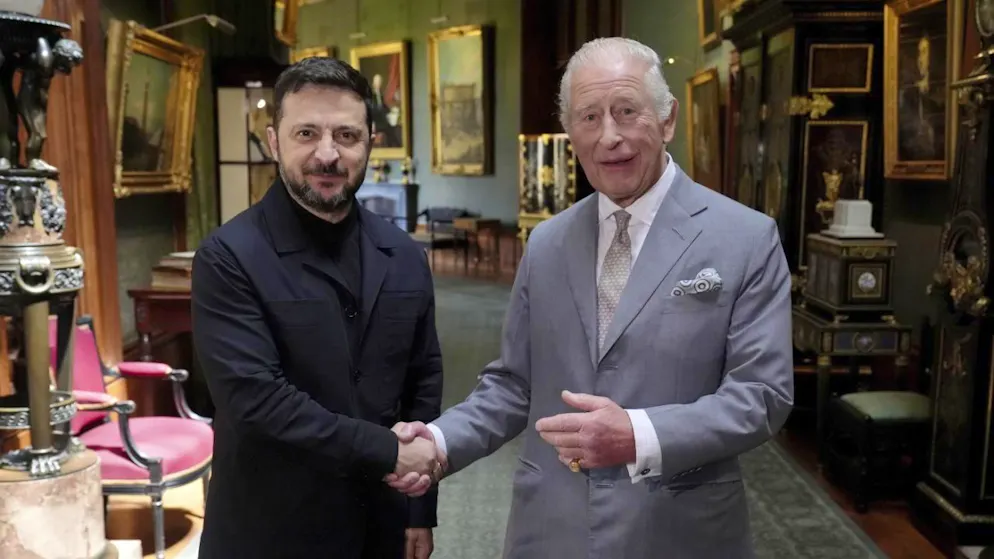 Regno Unito-Ucraina. Re Carlo riceve Zelensky al castello di Windsor