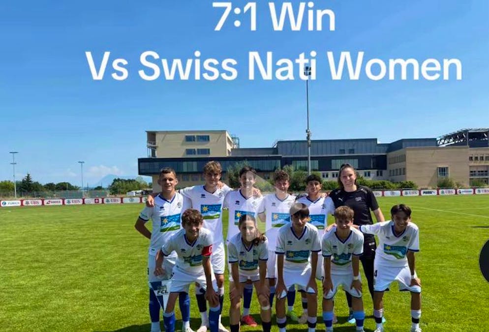 Ein FCL-Junior stellte Endreusaltat und Teamfoto auf TikTok.