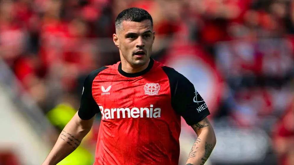 He is said to be on AC Milan's list: Bayer Leverkusen's Granit Xhaka.