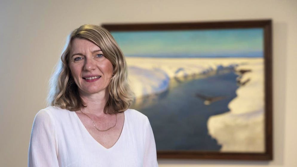 Agnieszka Lajus, directrice du Musée national de Varsovie, a présenté mercredi la nouvelle exposition de la Fondation de l'Hermitage "La Pologne rêvée. 100 chefs-d'oeuvre du musée national de Varsovie".