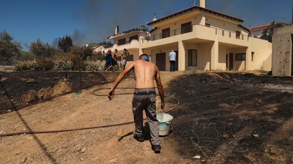 Très prisée par les vacanciers grecs et étrangers, la région de Thymari comprend de nombreuses maisons secondaires d'Athéniens.