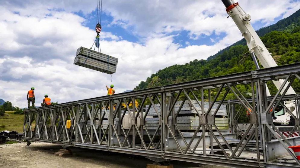 Le pont provisoire sera accessible à la circulation, dès marcrdi prochain.