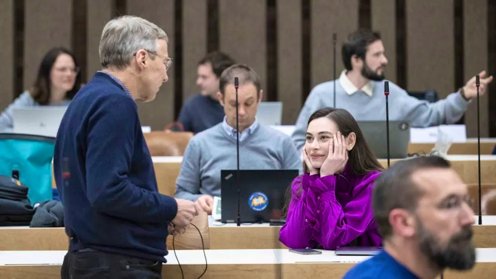 Former GLP politician Sanija Ameti on her return to the Zurich city parliament. The public prosecutor's office now wants to charge her with disturbing religious freedom.