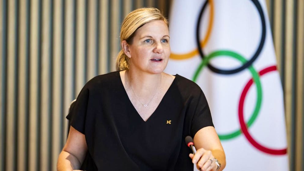 Kirsty Coventry bei ihrem ersten IOC-Meeting als Präsidentin