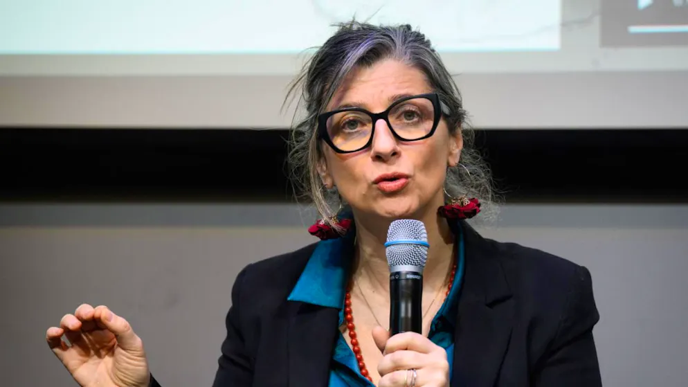La giurista italiana Francesca Albanese, relatrice speciale delle Nazioni Unite sulla situazione dei diritti umani nei Territori palestinesi occupati,